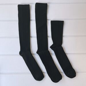 Forest Lake Lot of 3 Pairs Of Silver Bottom Graduated Compression Socks 2XL